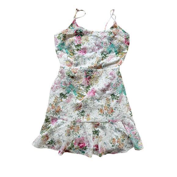 Sugar Lips Sommerset Floral Eyelet Mini Dress - Picture 7 of 8